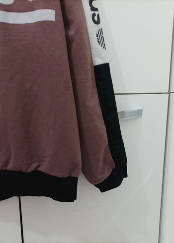 adidas Baskılı Kahverengi Sweatshirt - Görsel 2