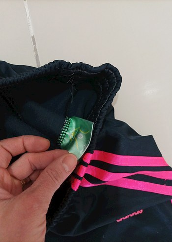 Pembe Şeritli Adidas Kiz cocukEşofman Altı - Görsel 5