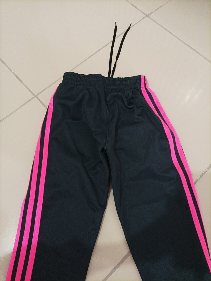 Pembe Şeritli Adidas Kiz cocukEşofman Altı - Görsel 3