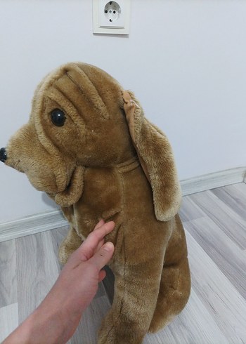 Parlak Kahverengi Peluş Köpek Oyuncak - Görsel 3