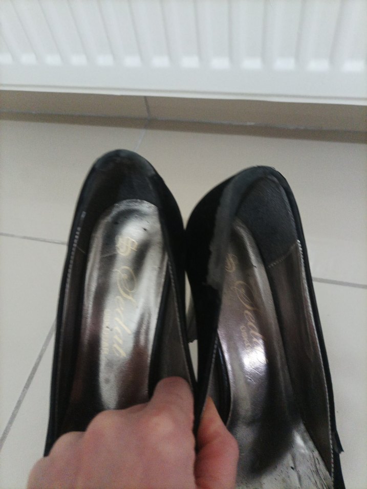 Siyah Tokalı Gotik Stiletto Topuklu Kadın Ayakkabı - Görsel 2