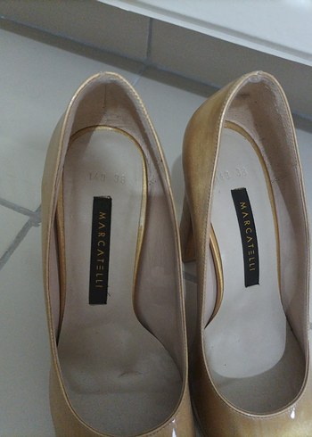 Bej Minimalist Stiletto Topuklu Kadın Ayakkabı - Görsel 3