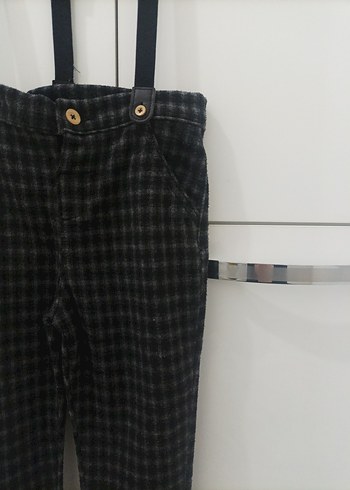 Kemerli Gri Erkek Çocuk salopet - Görsel 5