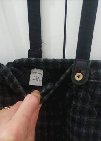 Kemerli Gri Erkek Çocuk salopet - Görsel 4