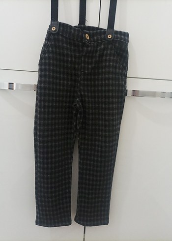 Kemerli Gri Erkek Çocuk salopet - Görsel 2