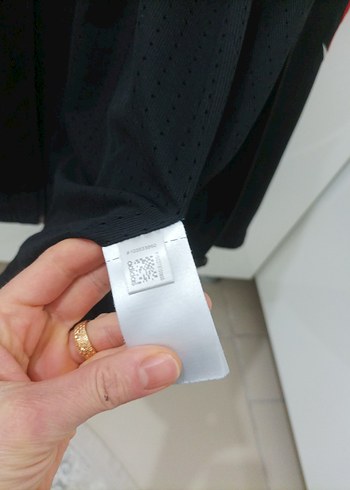 Siyah Kırmızı Şeritli Fermuarlı Spor Ceket - Görsel 7