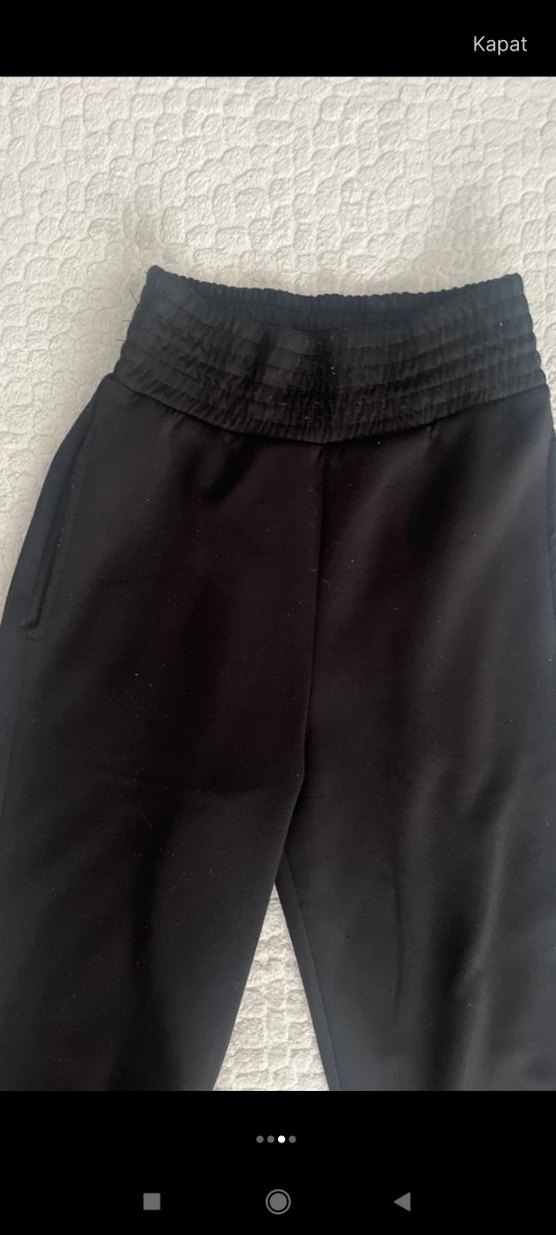 Siyah Kadın Spor esofman Pantolon - Görsel 3