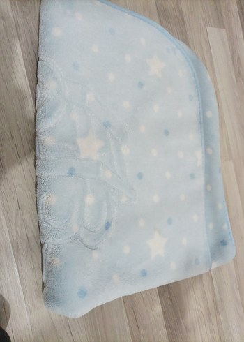 Pastel Mavi Desenli Çocuk Battaniyesi - Görsel 4