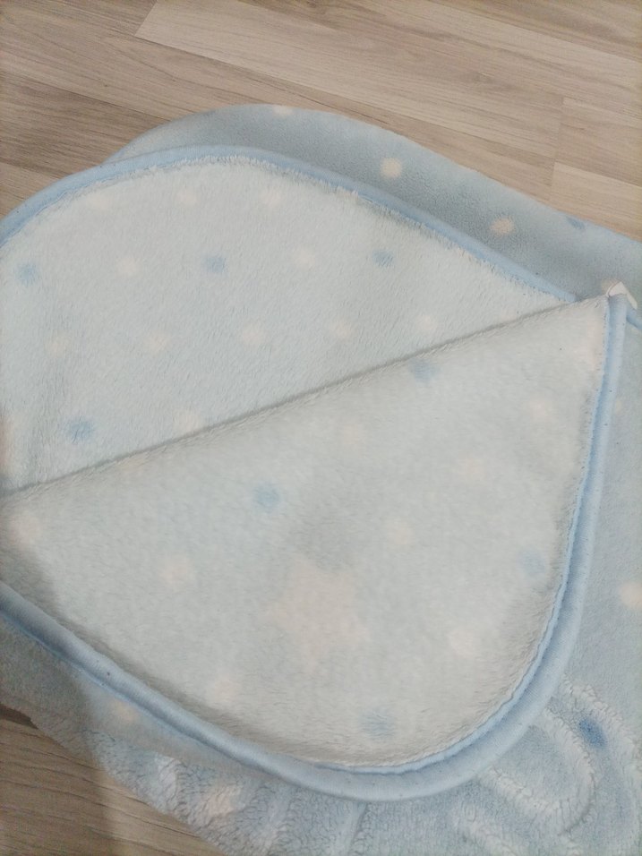 Pastel Mavi Desenli Çocuk Battaniyesi - Görsel 3