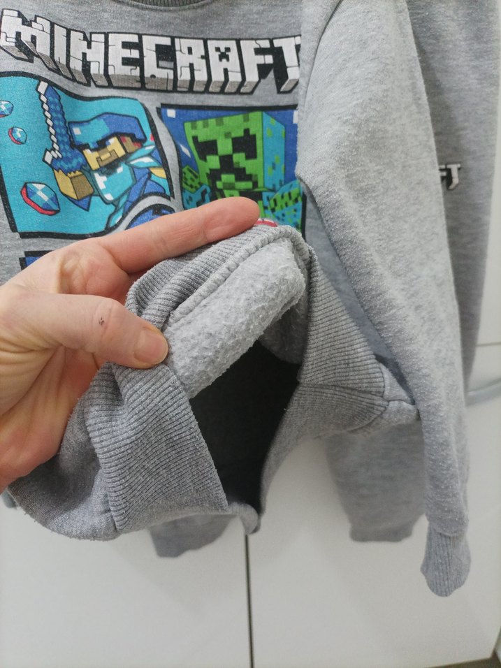 Minecraft Baskılı Gri Erkek Çocuk Eşofman Takımı - Görsel 5
