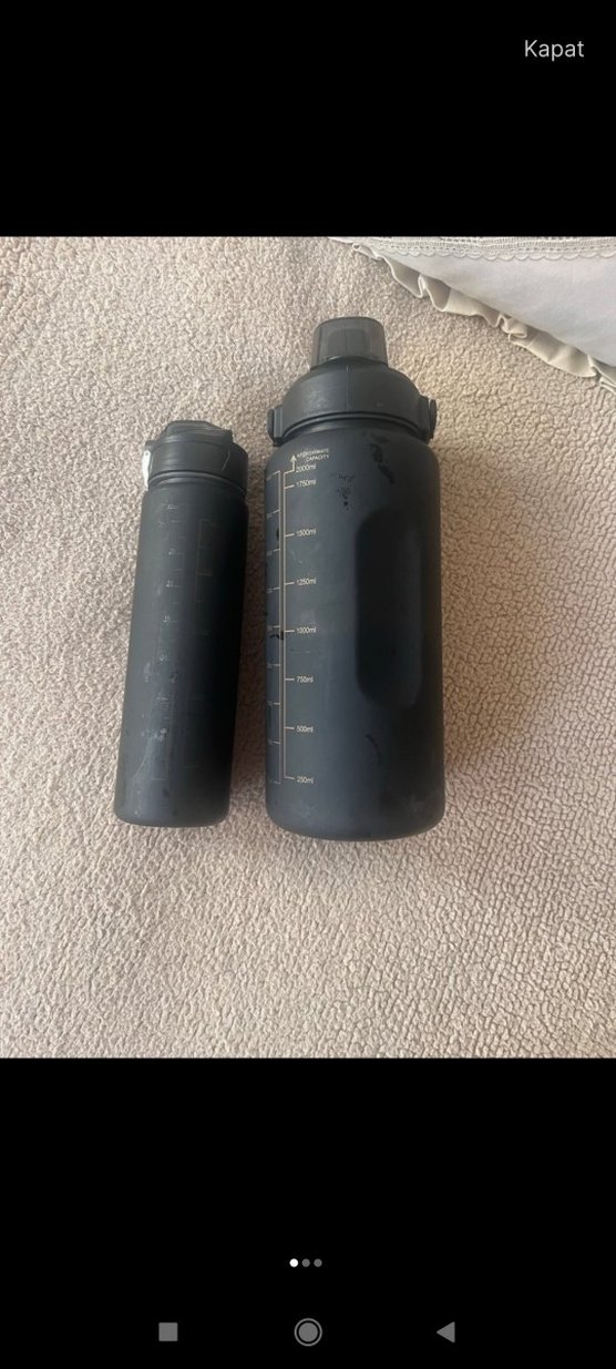 Siyah Çocuk Termos Şişeleri Seti - Görsel 2