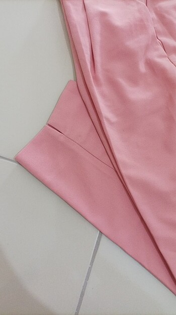 xl Beden pembe Renk Bayqn kumas pantolon 