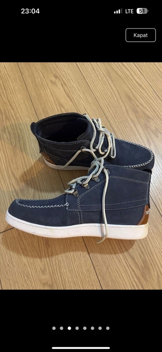 Lacivert Bağcıklı Erkek Bot - Görsel 2