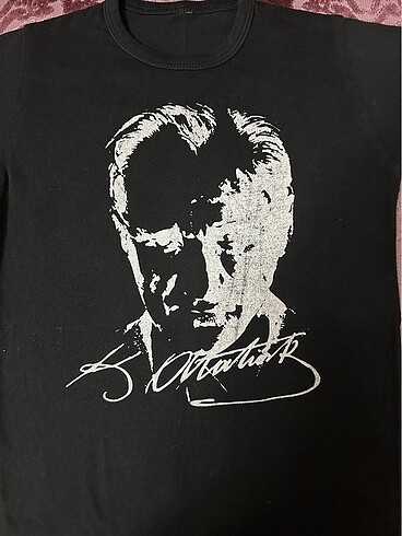 8 Yaş Beden siyah Renk Atatürk baskılı tişört Waikiki