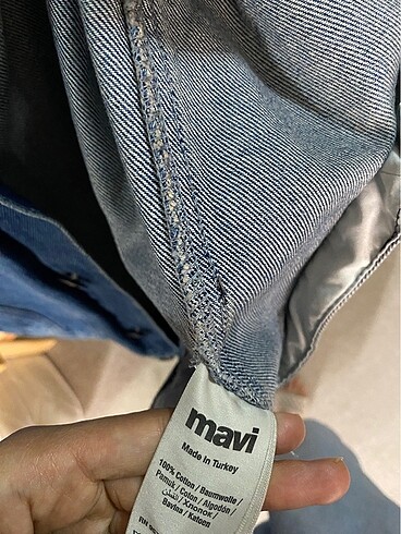 m Beden Kot ceket mavi