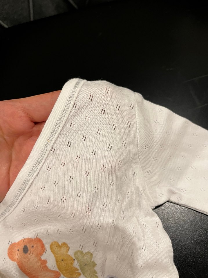 Gri Baskılı Pamuk Bebek takım - Görsel 5