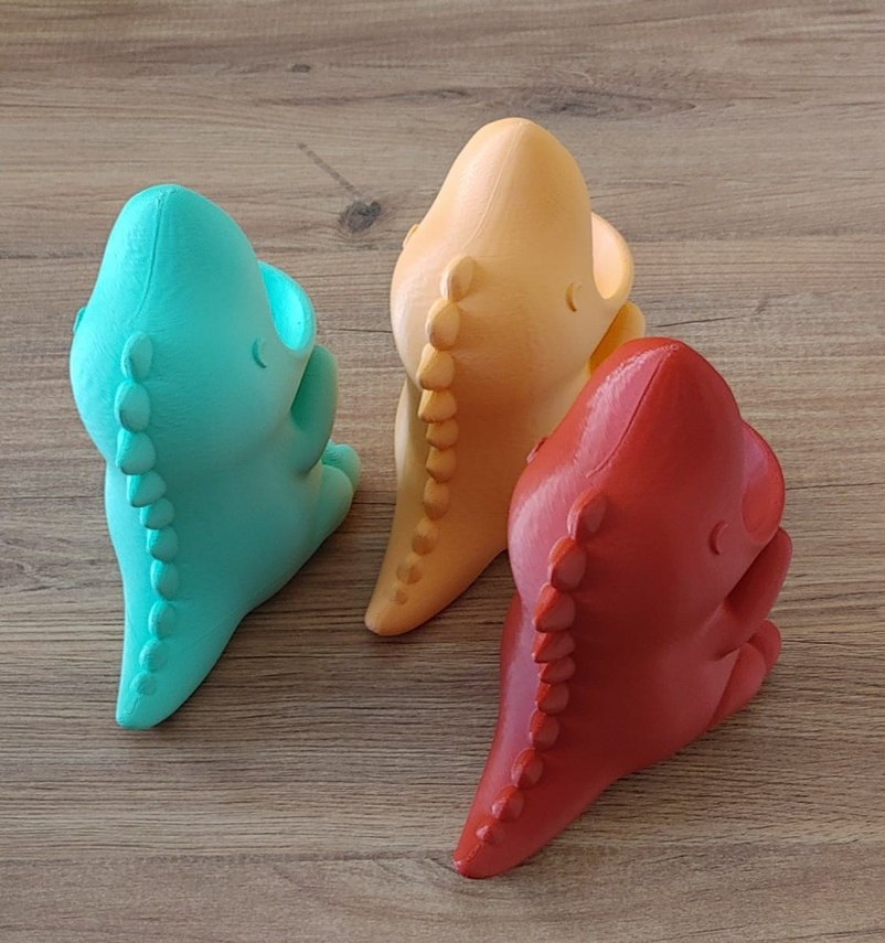 Renkli Dinozor Şekilli kalemlik - Görsel 2