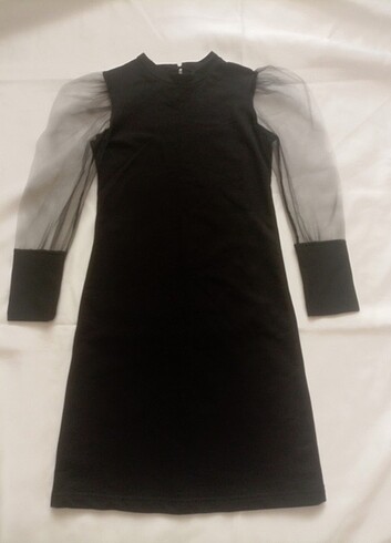11-12 Yaş Beden siyah Renk Elbise 