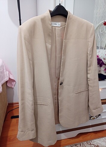 Mango bej blazer ceket