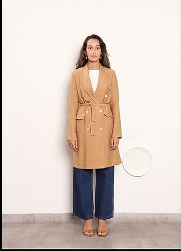 Bershka Trench ceket minik terzi
