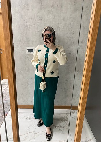 Tesettür triko takım - Görsel 3