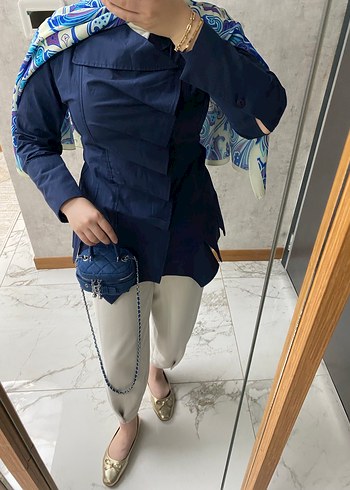 Asimetrik gömlek - Görsel 2