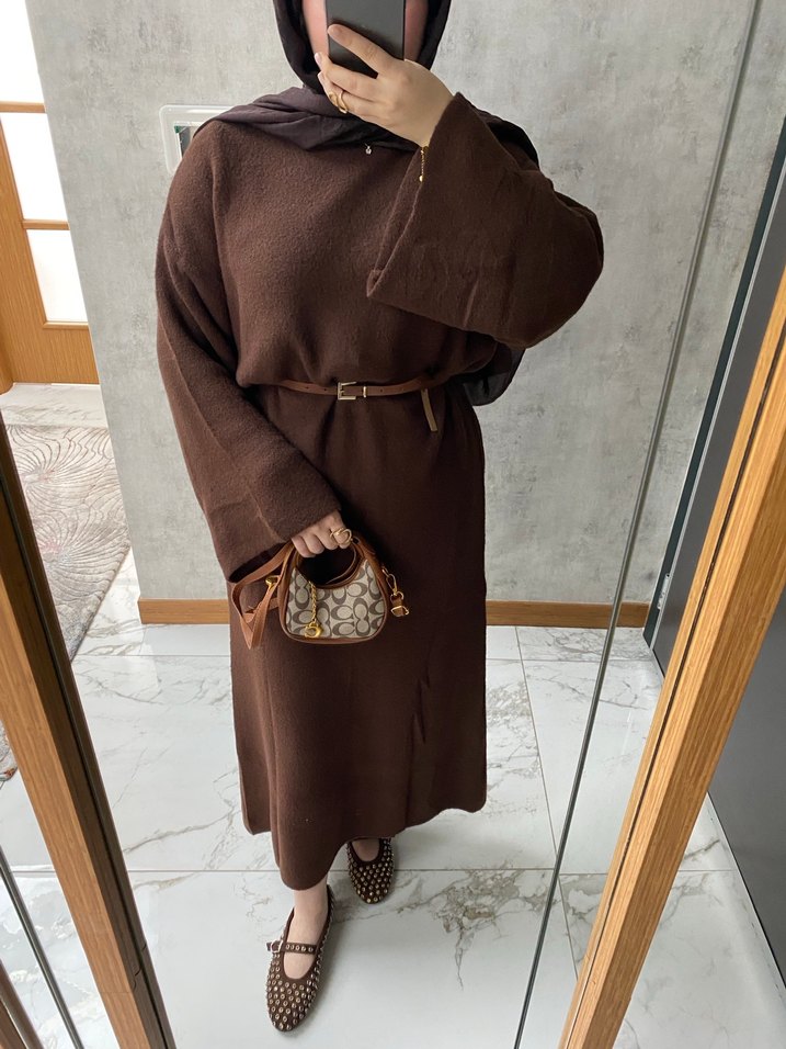 Triko Uzun Elbise - Görsel 2