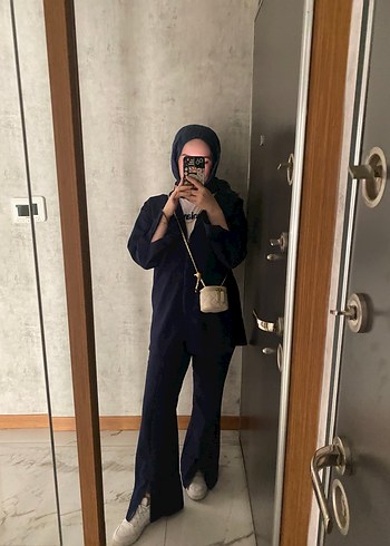 Diğer Siyah Kadın Regular Fit Midi Takım