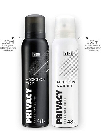 PRİVACY BAY -BAYAN DEODORANT 2 Li Set