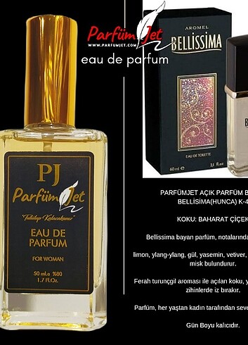 PARFÜMJET AÇIK PARFÜM BAYAN BELLİSİMA