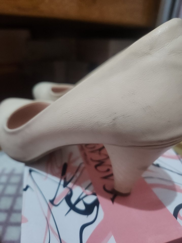 Mat Camel Stiletto Kadın Ayakkabı - Görsel 3