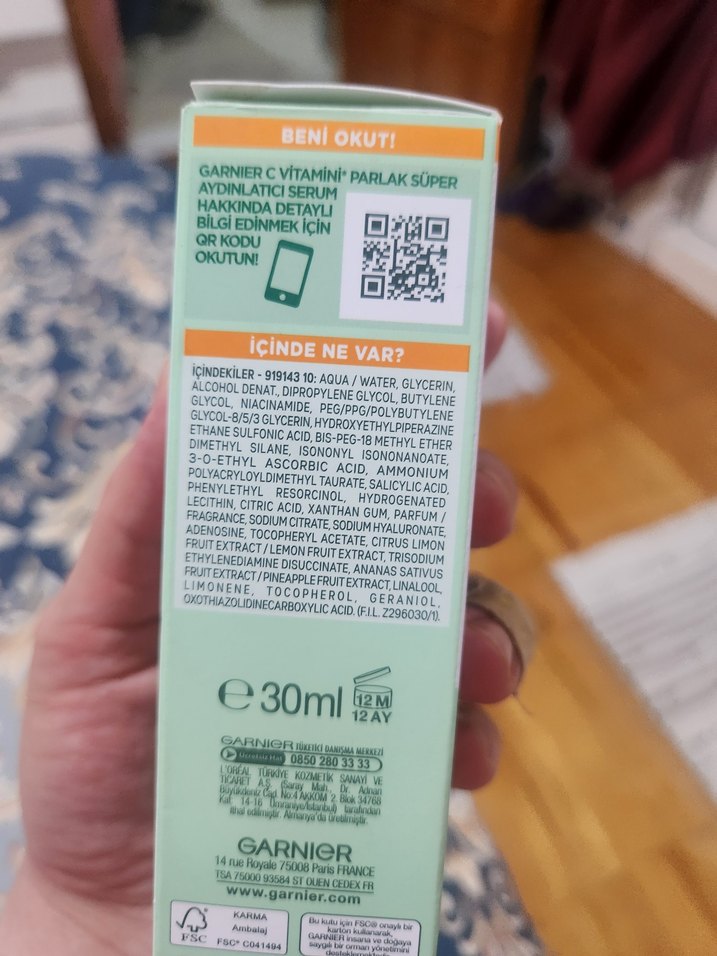 Garnier C Vitamini Parlak Aydınlatıcı Serum - Görsel 3