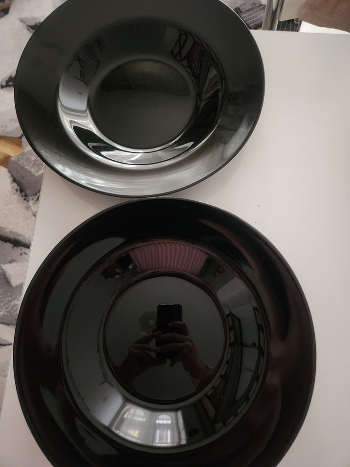 Parlak Siyah Çağdaş Tabak - Görsel 3