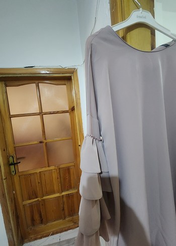 Diger Bej Kadın Uzun Kollu Salaş Tunik - Görsel 5