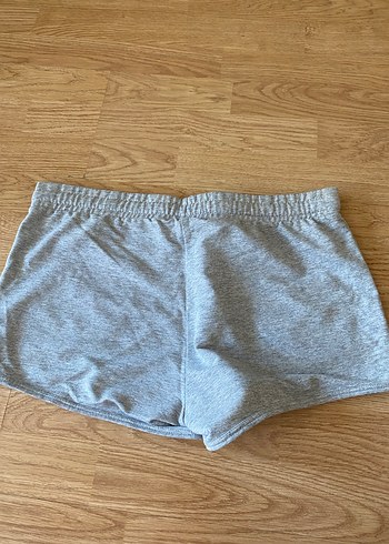 Gri Kadın Mini Şort Rahat Kesim - Görsel 5