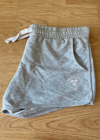 Gri Kadın Mini Şort Rahat Kesim - Görsel 3