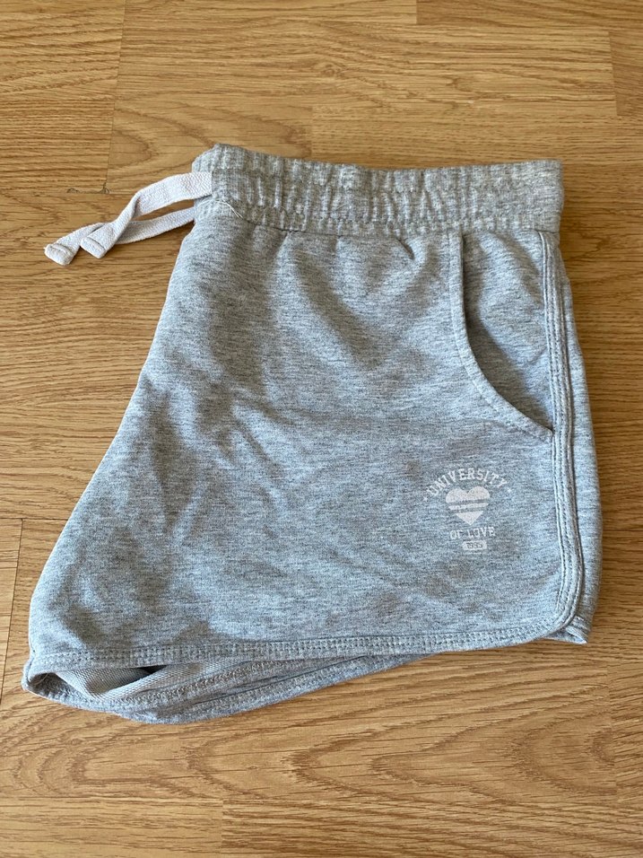 Gri Kadın Mini Şort Rahat Kesim - Görsel 3