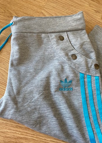 Gri Düğmeli Erkek Eşofman Altı - Görsel 2