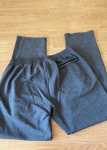 Kadın Gri Rahat Kesim Fermuarlı Eşofman Altı - Görsel 5