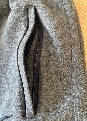 Kadın Gri Rahat Kesim Fermuarlı Eşofman Altı - Görsel 3