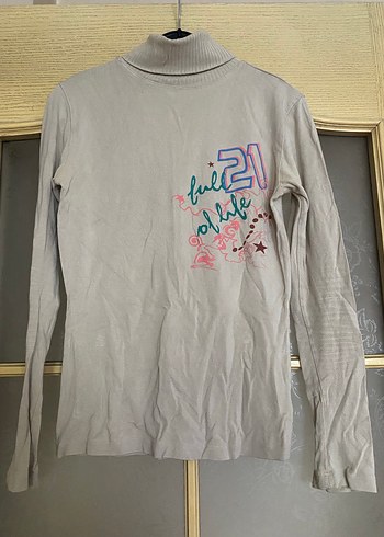 Kadın Gri Balıkçı Yaka Baskılı Triko - Görsel 4