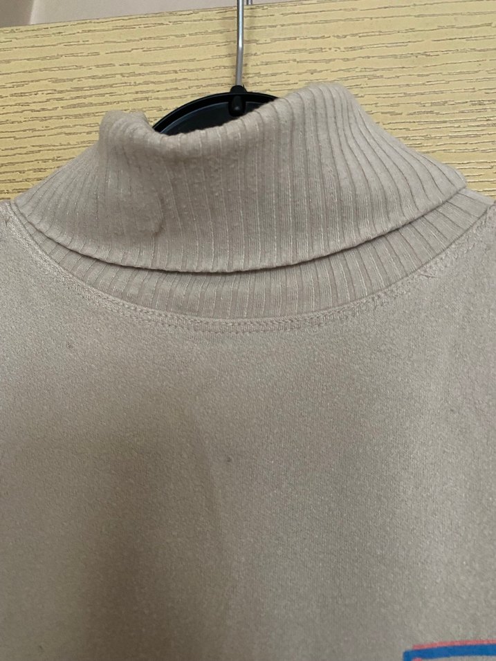 Kadın Gri Balıkçı Yaka Baskılı Triko - Görsel 5