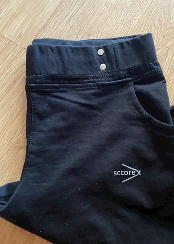 Siyah Kadın Spor Kumaş Pantolon, Fermuarlı - Görsel 2