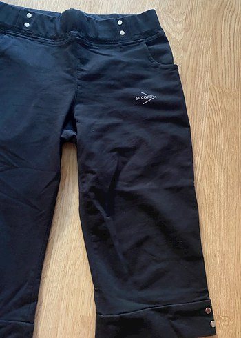 Siyah Kadın Spor Kumaş Pantolon, Fermuarlı - Görsel 6