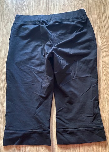 Siyah Kadın Spor Kumaş Pantolon, Fermuarlı - Görsel 8