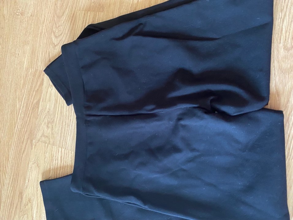 Fermuarlı Lacivert Midi Kadın Tayt - Görsel 3