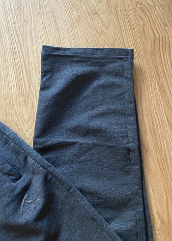 Kadın Gri Denim Normal Kesim Pantolon - Görsel 3