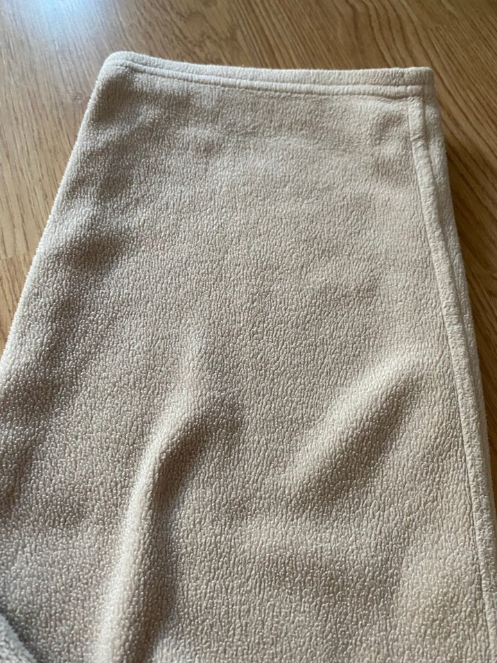 Bej Kadın Rahat Kesim Polar Kumaş Pantolon - Görsel 4