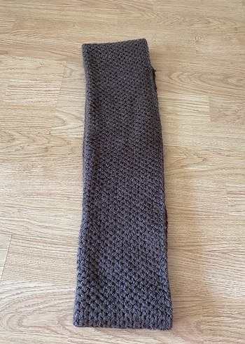 Gri Örgü Kadın Şal - Görsel 6