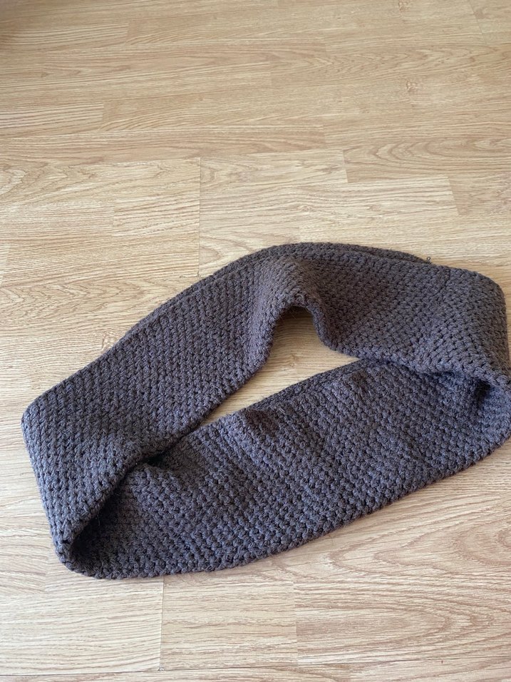 Gri Örgü Kadın Şal - Görsel 4